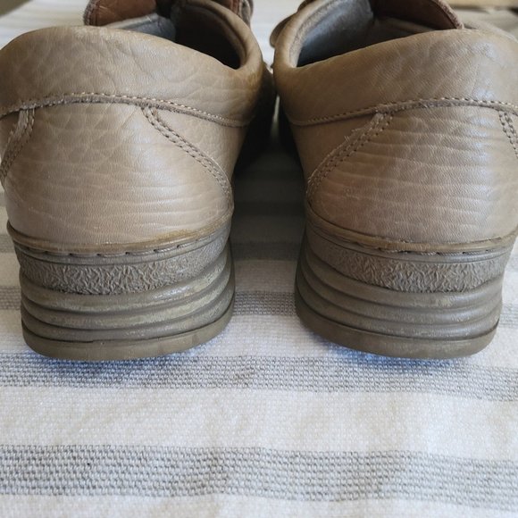 Mephisto Beige Leather Lace-Up Loafers - Picture 4 of 11